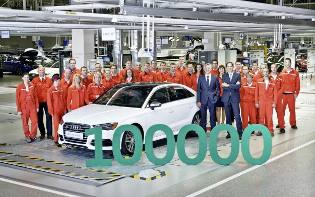 Audi Hungaria: 100.000stes Auto faehrt im neuen Werk vom Band